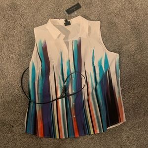 New Sleeveless Blouse Sz XL